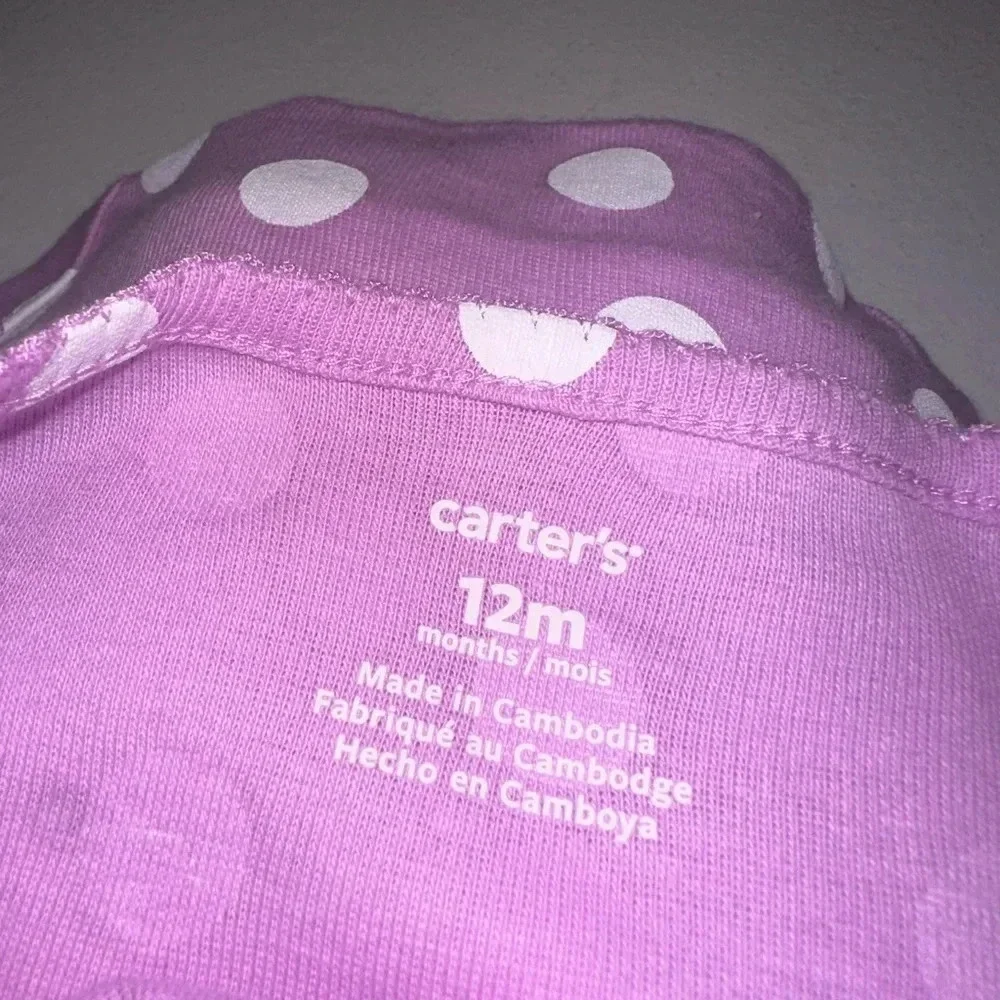 NWOT CARTER'S BABY GIRL 4 CAP SLEEVE BODYSUITS MULTIPLE PATTERNS 3M, 9M, 12M